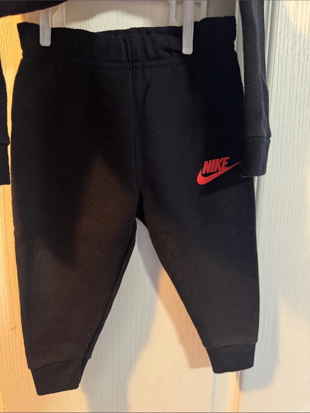 Nike Baby Boys 12M Black Camo Logo Sweatshirt Jogger 2 Piece Set